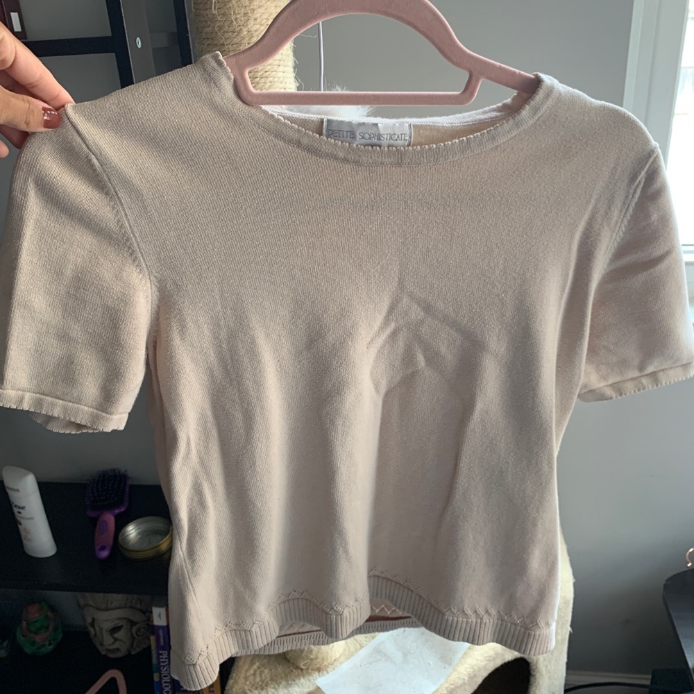 Tan blouse